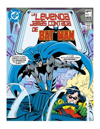 Portada de DC EDICION FACSIMIL: LA LEYENDA JAMAS CONTADA DE BATMAN de LEN WEIN, PANINI , ISBN 9791370136185