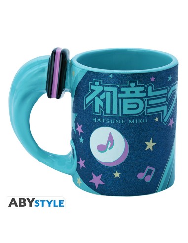 Taza Hatsune Miku con asa 3D 460 ml ABYstyle