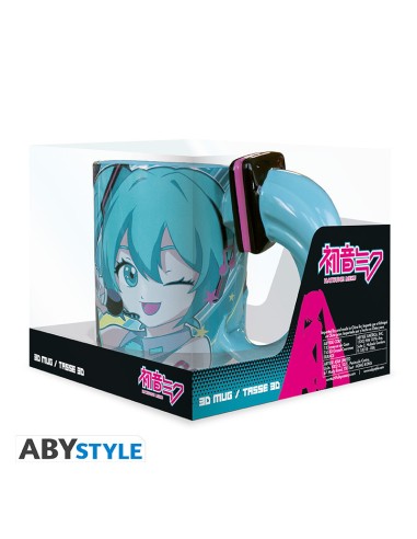 Taza Hatsune Miku asa 3D 460 ml | merchandising anime
