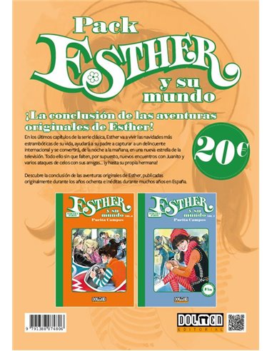 Portada de PACK 03 - ESTHER Y SU MUNDO: SERIE VERDE ( NUMEROS 06 Y 07 ) de PURITA CAMPOS, DOLMEN EDICIONES, ISBN 9791388074806