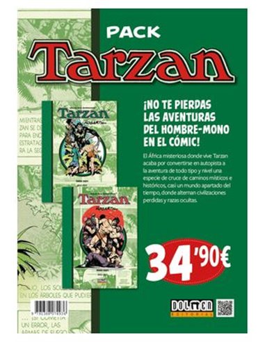 Portada de PACK TARZAN 02 de EDGAR RICE BURROUGHS, DOLMEN EDICIONES, ISBN 9791388074936