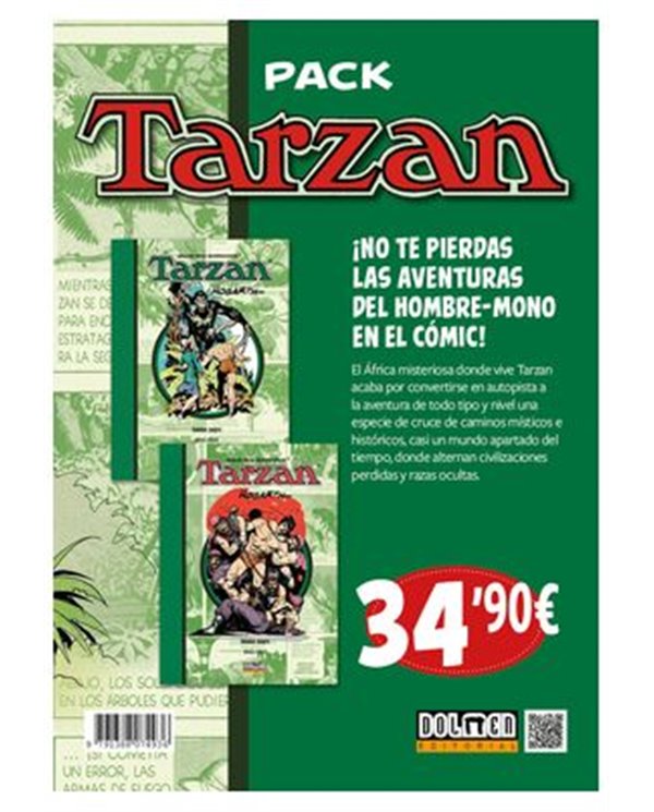 Portada de PACK TARZAN 02 de EDGAR RICE BURROUGHS, DOLMEN EDICIONES, ISBN 9791388074936