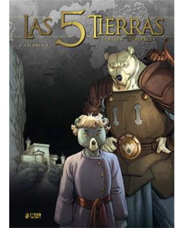 Portada de LAS 5 TIERRAS 08 de LEWELYN, YERMO EDICIONES, ISBN 9791388459009