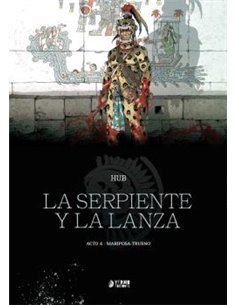 Portada de LA SERPIENTE Y LA LANZA 04 - MARIPOSA-TRUENO de HUB - CHABUEL HUMBERT, YERMO EDICIONES, ISBN 9791388029974
