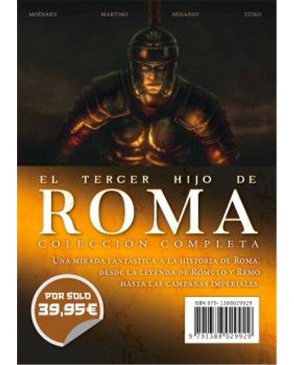 Portada de EL TERCER HIJO DE ROMA. COLECCION COMPLETA de LAURENT MOENARD, YERMO EDICIONES, ISBN 9791388029929
