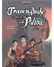 Portada de FRANCIS DRAKE CONTRA LA ISLA DE LA PALMA de ALBER VAZQUEZ, CASCABORRA EDICIONES, ISBN 9791399238938