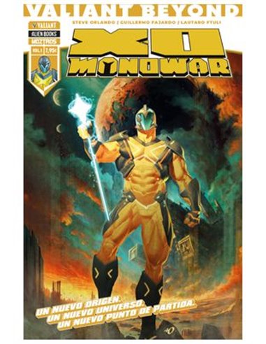 Portada de VALIANT BEYOND: X-O MANOWAR VOL 01 de STEVE ORLANDO, MOZTROS, ISBN 9791387953607