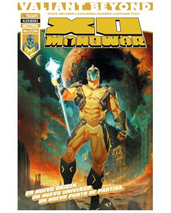 Portada de VALIANT BEYOND: X-O MANOWAR VOL 01 de STEVE ORLANDO, MOZTROS, ISBN 9791387953607