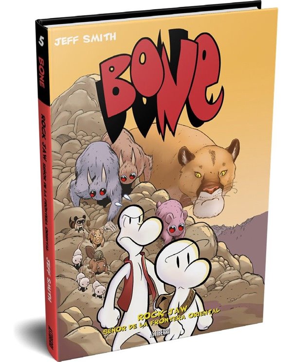 Portada de BONE VOL. 05. ROCK JAW: SEÑOR DE LA FRONTERA ORIENTAL de JEFF SMITH, ASTIBERRI EDICIONES, ISBN 9791387927608