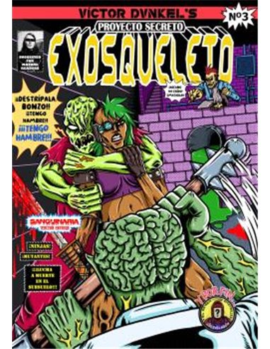 Portada de PROYECTO SECRETO: EXOSQUELETO 03 de VICTOR DVNKEL, AUTSAIDER COMICS, ISBN 9791399121650