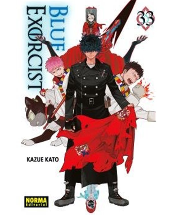 Portada de BLUE EXORCIST 33 de KATO  KAZUE, NORMA, ISBN 9788467982701