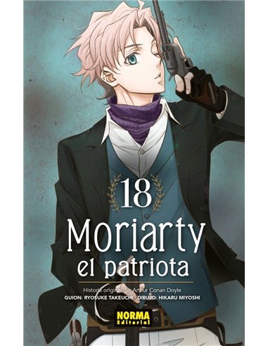 Portada de MORIARTY EL PATRIOTA 18 de TAKEUCHI  RYOSUKE/HIKARU MIYOSHI, NORMA, ISBN 9788467982527