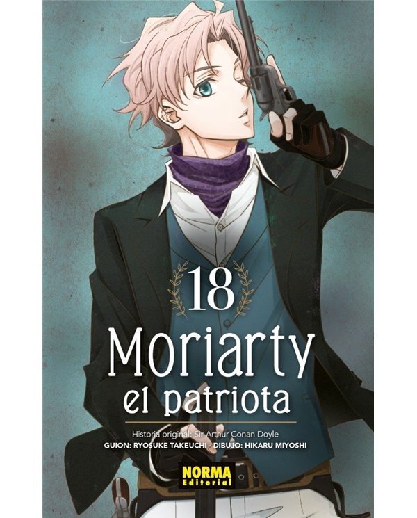 Portada de MORIARTY EL PATRIOTA 18 de TAKEUCHI  RYOSUKE/HIKARU MIYOSHI, NORMA, ISBN 9788467982527