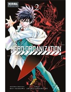 Portada de HERO ORGANIZATION 2 de KEI SAIKAWA/AKIRA TAKAHASHI, NORMA, ISBN 9788467983357