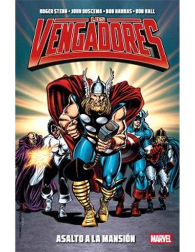 Portada de MARVEL ESSENTIALS 48:  LOS VENGADORES. ASALTO A LA MANSION de ROGER STERN, PANINI, ISBN 9791370580872