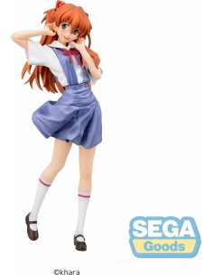 ASUKA UNIFORM VERSION FIGURA 21 CM REBUILD OF EVANGELION XSTELLAR 4582733457253