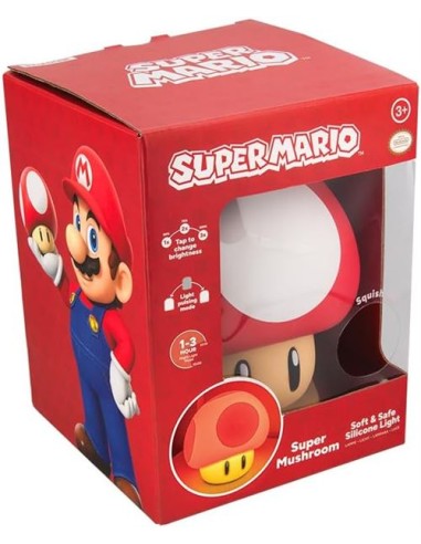 LAMPARA SQUISHY RECARGABLE DE SILICONA SETA MARIO  5056577774214