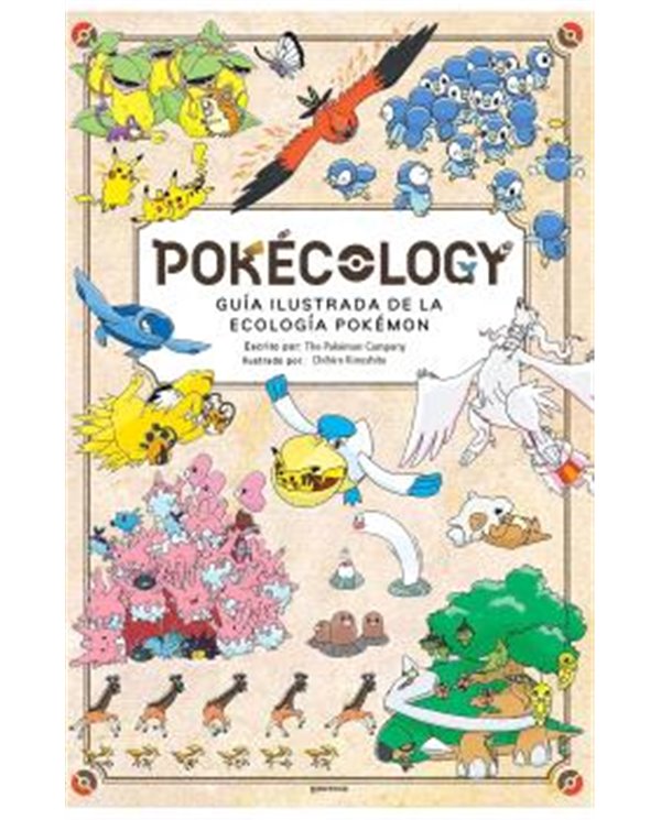 Portada de POKECOLOGY GUIA ILUSTRADA DE LA ECOLOGIA POKEMON de THE POKEMON COMPANY, RANDOM HOUSE MONDADORI, ISBN 9791388222276