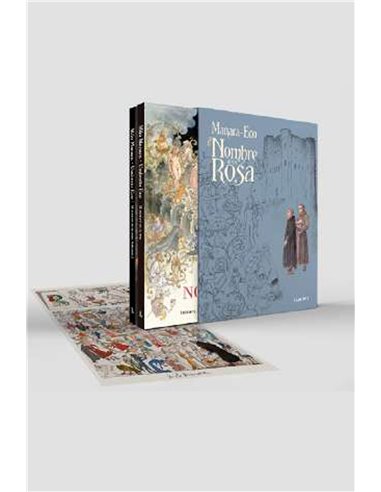 Portada de ESTUCHE EL NOMBRE DE LA ROSA. (NOVELA GRAFICA VOL. 01 Y 02) de MILO MANARA, RANDOM HOUSE MONDADORI, ISBN 978842643807