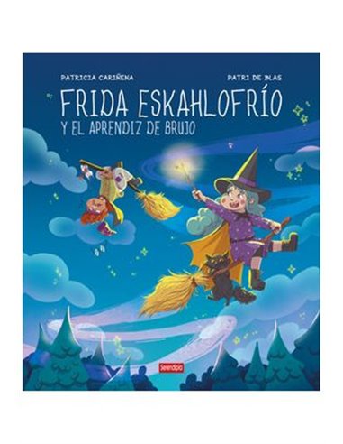 Portada de FRIDA ESKAHLOFRIO Y  EL APRENDIZ DE BRUJO de PATRICIA CARIÑENA, SERENDIPIA EDITORIAL S.L., ISBN 9791387661052