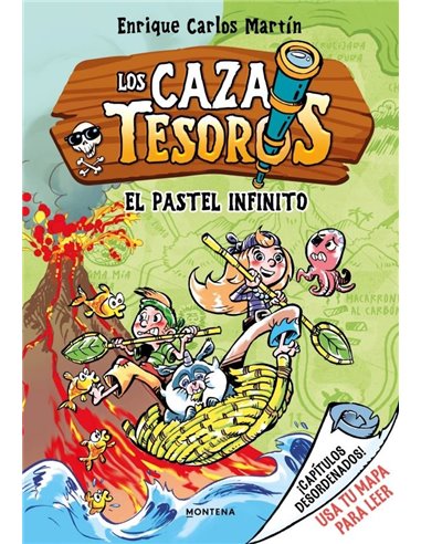 Portada de CAZATESOROS 3 EL PASTEL INFINITO de ENRIQUE CARLOS MARTIN, MONTENA, ISBN 9791387724375