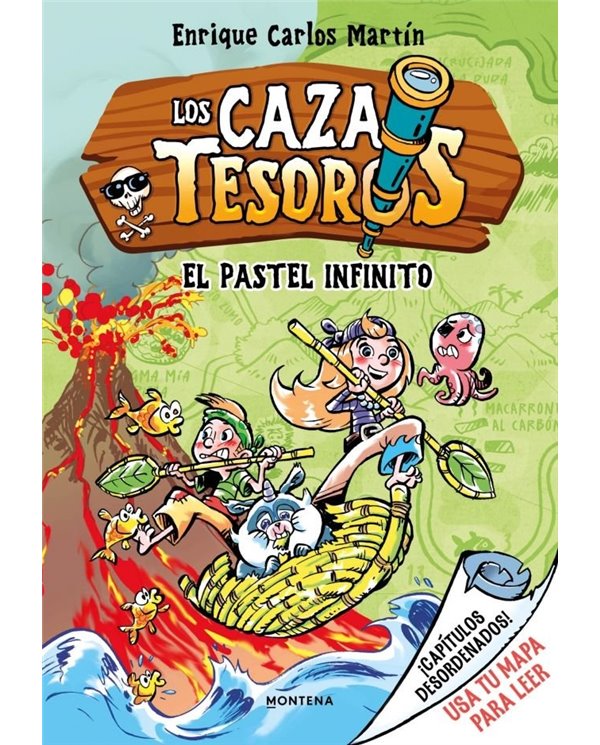 Portada de CAZATESOROS 3 EL PASTEL INFINITO de ENRIQUE CARLOS MARTIN, MONTENA, ISBN 9791387724375