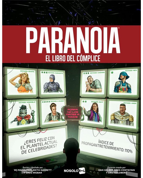 Portada de PARANOIA de GARRET KEITH/INGBER GREG/MACGUFFIN W J, NOSOLOROL, ISBN 9791387882006