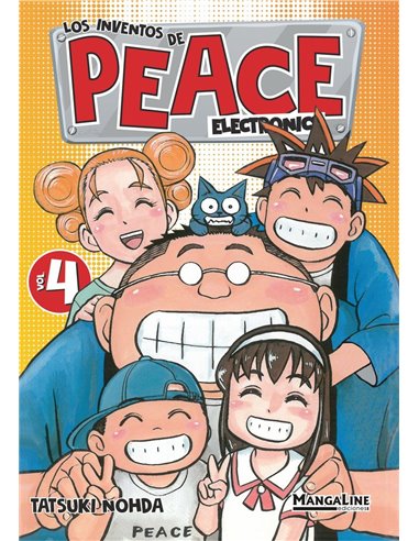 Portada de LOS INVENTOS DE PEACE ELECTRONICS 4 de NOHDA TATSUKI, MANGALINE, ISBN 9788419177209
