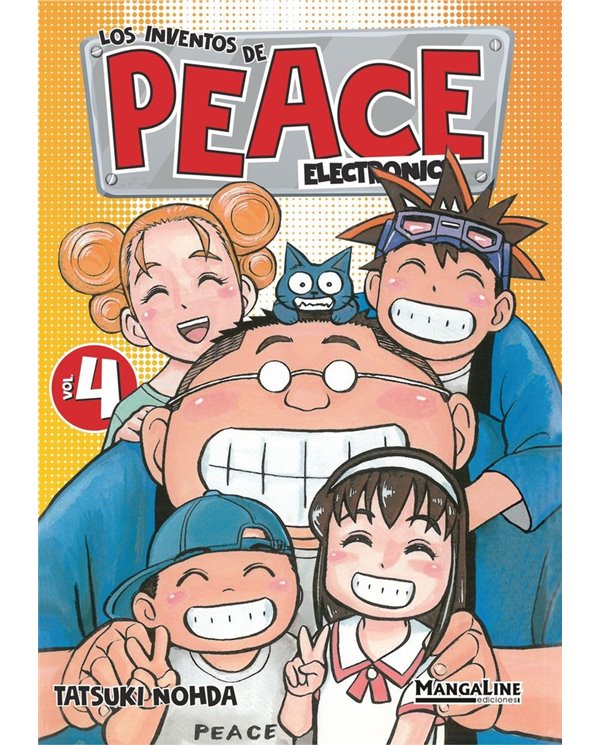 Portada de LOS INVENTOS DE PEACE ELECTRONICS 4 de NOHDA TATSUKI, MANGALINE, ISBN 9788419177209