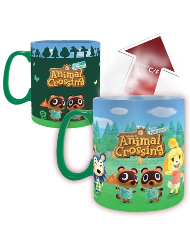 TAZA TERMICA 460 ML BIENVENIDO A LA ISLA ANIMAL CROSSING 3665361174561