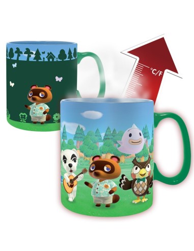TAZA TERMICA 460 ML BIENVENIDO A LA ISLA ANIMAL CROSSING 3665361174561