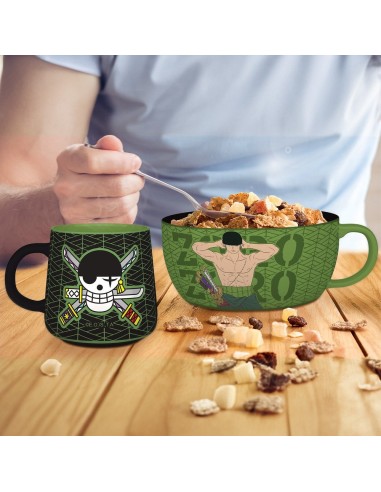 SET DE DESAYUNO CON TAZA Y CUENCO ZORO ONE PIECE 3665361175155