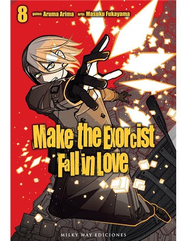Portada de MAKE THE EXORCIST FALL IN LOVE 8 de ARIMA ARUMA/FUKUYAMA MASUKU, MILKY WAY, ISBN 9791388495045
