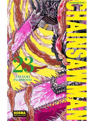 Portada de CHAINSAW MAN 23 de TATSUKI FUJIMOTO, NORMA, ISBN 9788467985085