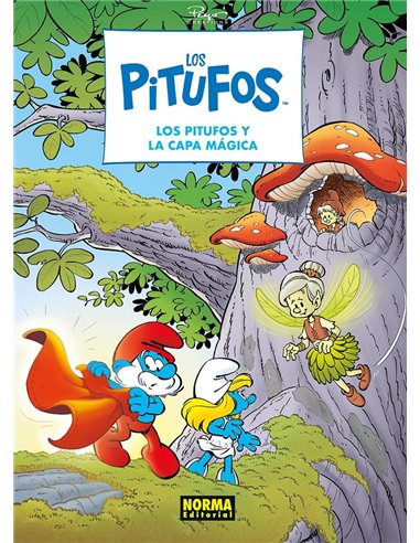 Portada de LOS PITUFOS 43 LOS PITUFOS Y LA CAPA MAGICA de ALAIN JOST/THIERRY CULLIFORD, NORMA, ISBN 9788467985986