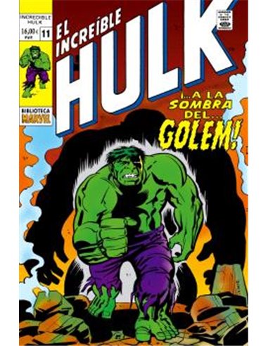 Portada de BIBLIOTECA MARVEL 145. EL INCREIBLE HULK 11 de ROY THOMAS, PANINI, ISBN 9791370582142