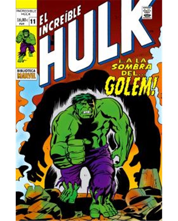 Portada de BIBLIOTECA MARVEL 145. EL INCREIBLE HULK 11 de ROY THOMAS, PANINI, ISBN 9791370582142