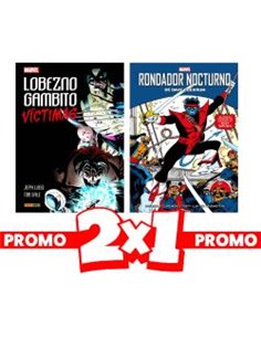Portada de 2X1 LOBEZNO/GAMBITO:VICTIMAS + RONDADOR NOCTURNO DE DAVE COCKRUM de VARIOS AUTORES, PANINI, ISBN 8424248928544
