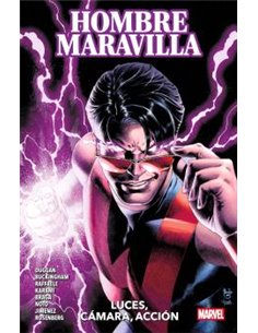 Portada de HOMBRE MARAVILLA: LUCES, CAMARA, ACCION de GERRY DUGGAN, PANINI, ISBN 9791370581381