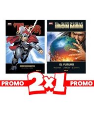 Portada de 2X1 MD.THOR 01:DIOSES ERRANTES + MD.IRON MAN 08: EL FUTURO de VARIOS AUTORES, PANINI, ISBN 8424248928131