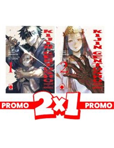 Portada de 2X1 KIJIN GENTOSHO: CAZADOR DE DEMONIOS 01+ 02 de MOTOO NAKANISHI, PANINI, ISBN 8424248928506
