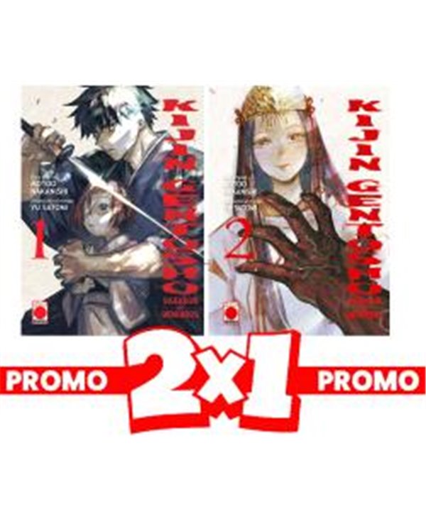 Portada de 2X1 KIJIN GENTOSHO: CAZADOR DE DEMONIOS 01+ 02 de MOTOO NAKANISHI, PANINI, ISBN 8424248928506