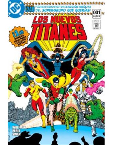 Portada de BIBLIOTECA LOS NUEVOS TITANES 01 de MARV WOLFMANN, PANINI, ISBN 9791370582036
