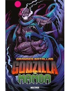 Portada de GRANDES BATALLAS: GODZILLA VS MANDA de JOSH TRUJILLO, MOZTROS, ISBN 9791387953881
