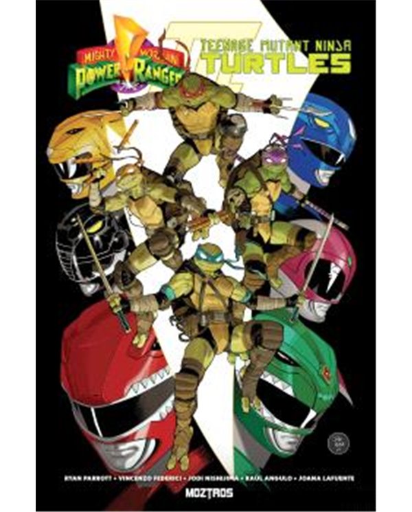 Portada de MMPR VS LAS TORTUGAS NINJA 03 de RYAN PARROTT, MOZTROS, ISBN 9791388484032