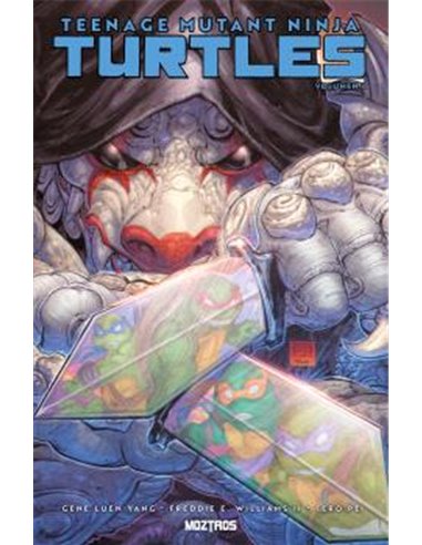 Portada de TEENAGE MUTANT NINJA TURTLES 03. UJIGAMI de GENE LUEN YANG, MOZTROS, ISBN 9791388484049