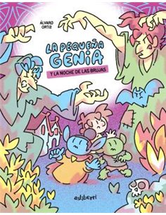 Portada de LA PEQUEÑA GENIA Y LA NOCHE DE LAS BRUJAS de ÁLVARO ORTIZ ALBERO, ASTIBERRI EDICIONES, ISBN 9791387927462