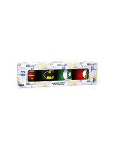 SET 4 MINI TAZAS CAFE CERAMICA LOGOS DC COMICS 8436541029989