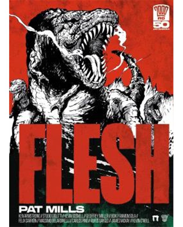 Portada de FLESH de PAT MILLS, DOLMEN EDICIONES, ISBN 9791388441158