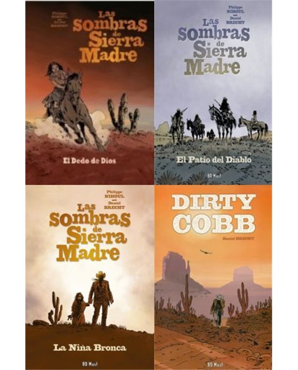 Portada de PACK LAS SOMBRAS DE SIERRA MADRE + DIRTY COBB de PHILIPPE NIHOUL, TRILITA EDICIONES, ISBN 9788416249978